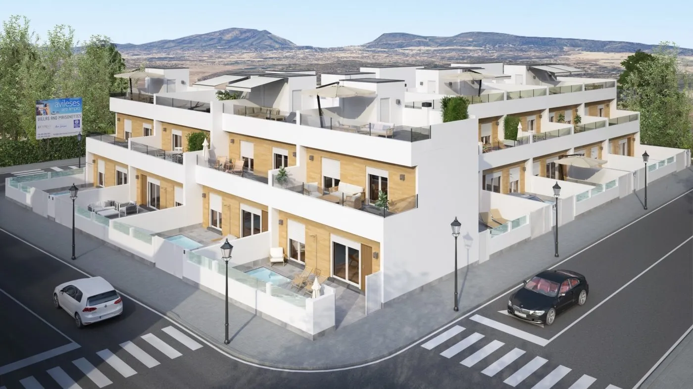 Geschakelde woning (Townhouse) te koop in Avileses, Murcia, Spanje Geschakelde woning (Townhouse) te koop in Avileses, Murcia, Spanje